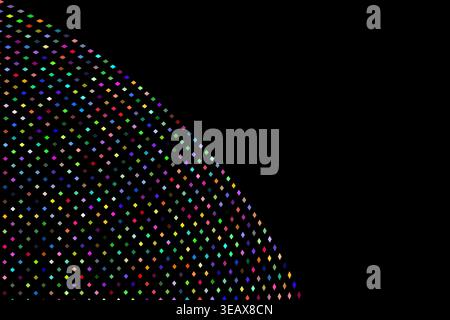 halftone abstract tech particles background illustration Stock Vector