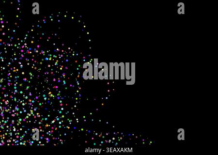 wavy particles splash circles abstract background Stock Vector