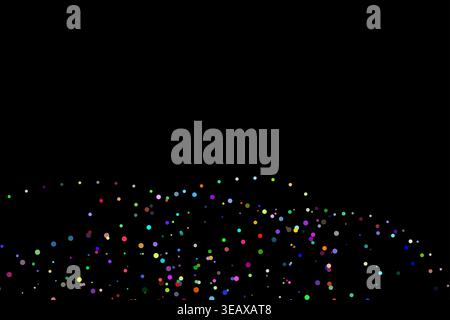 wavy splash particles circles abstract background Stock Vector