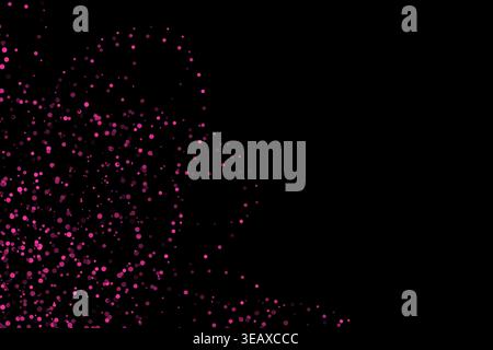 wavy particles splash circles abstract background Stock Vector
