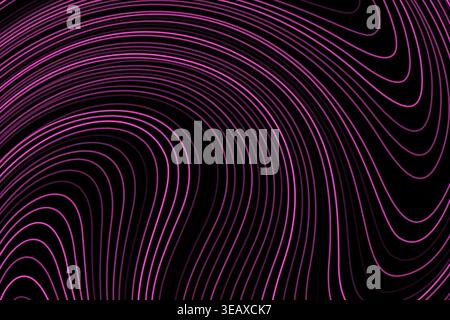 wavy background curved lines abstract illustration Stock Vector
