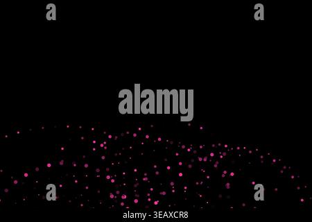 wavy splash particles circles abstract background Stock Vector