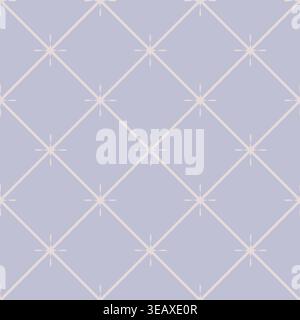 Classic Lavender Geometric Diamond Lattice Stock Vector