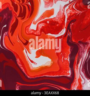 Red waves concept Stock Photo