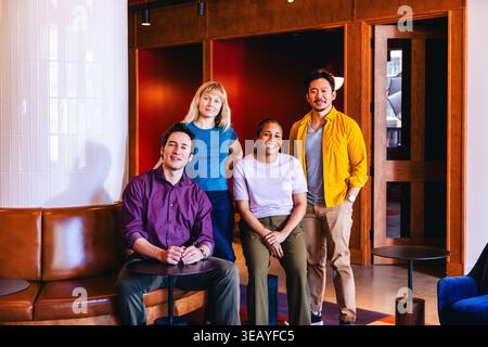 Group of young creative professionals at work Stock Photo