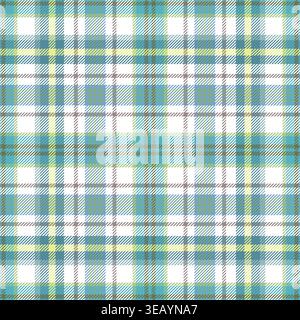 Check seamless pattern. Ekose checks background. Repeated gingham tartan patern. Design prints scottish style. Repeating texture checker plaid. Repeat Stock Vector