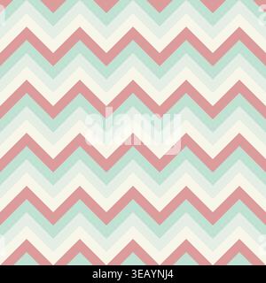 Pastel Chevron Seamless Pattern Soft Zigzag Geometric Background Stock Vector