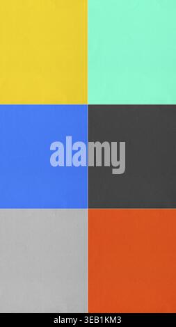 Colour paper samples useful as a background texture - vertical Stock Photo