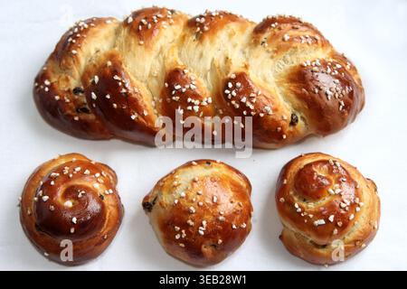 brioches, white bread, brioche, white breads Stock Photo