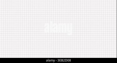 Graph paper notebook sheet with light blue square grid, clean school exercise book background, squared paper texture for math, notes, sketches and study, minimal stationery flat lay, education concept Stock Vector
