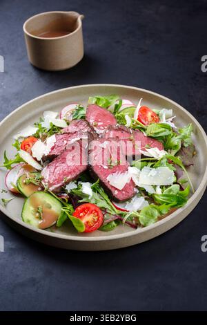 salad, roast beef, low-carb, low fat, salads, roast beefs Stock Photo