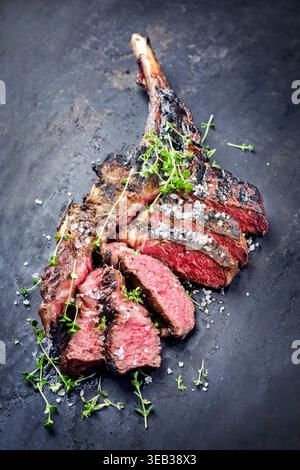 tomahawk steak, rib of beef, cowboy steak Stock Photo