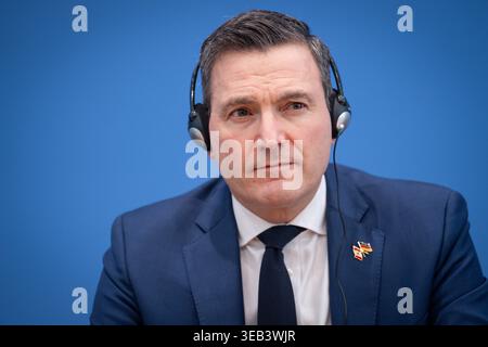 Bundespressekonferenz - Deutsch-kanadische Partnerschaft fuer souveraene KI Evan Solomon, Minister fuer kuenstliche Intelligenz und digitale Innovation der Regierung von Kanada in der Bundespressekonferenz zur Vorstellund des Thema Deutsch-kanadische Partnerschaft für souveraene KI, Berlin , 24.04.2026 Berlin Berlin Deutschland *** Federal Press Conference German-Canadian Partnership for Sovereign AI Evan Solomon, Minister of Artificial Intelligence and Digital Innovation of the Government of Canada at the Federal Press Conference to present the topic German-Canadian Partnership for Sovereign Stock Photo
