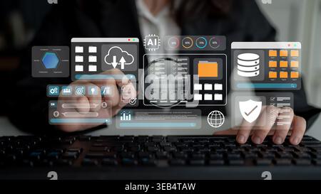 Digital file management system improves collaboration, enhances workflow, and supports secure cloud storage Parse Stock Photo