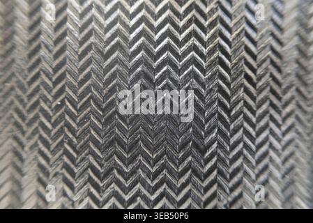 Metallic surface texture with diagonal pattern for background Stock Photo