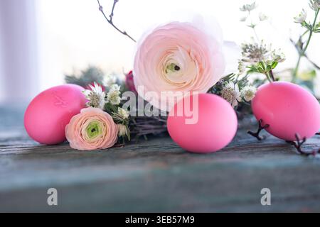 easter nest, easter decoration, easter time, easters, easter decorations Stock Photo