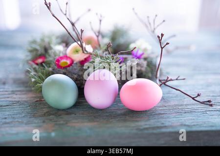 easter nest, easter eggs, easter time, easters, easter egg Stock Photo