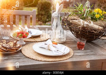 garden, easter, table cover, gardens, easters, table covers Stock Photo