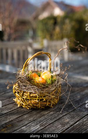 easter nest, easter eggs, easters, easter egg Stock Photo