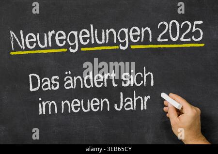 neuregelung, das ändert sich, 2025 Stock Photo