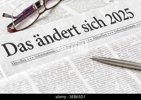 das ändert sich, 2025 Stock Photo