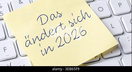 das ändert sich, 2026 Stock Photo