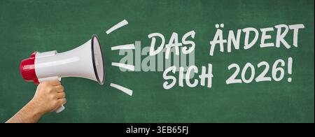 das ändert sich, 2026 Stock Photo
