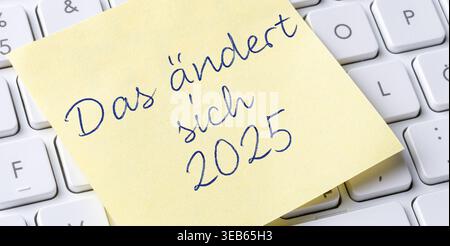 das ändert sich, 2025 Stock Photo