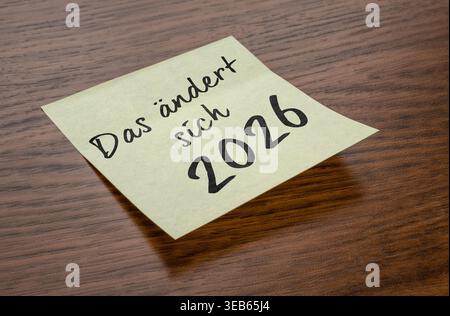 das ändert sich, 2026 Stock Photo