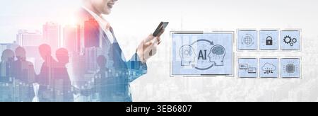 AI system integration improves artificial intelligence platform. AI system integration enhances automation, secures data, supports cloud, and AI Stock Photo