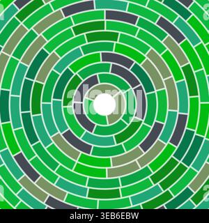 Segments centered. Abstract pattern. Solid cells in frame. Medium weight. Large padding. Trending vector illustration. Stock Vector