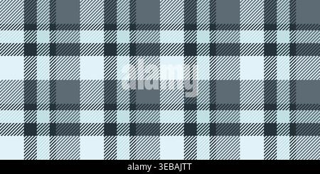 Form plaid check seamless, platform textile tartan vector. Vichy texture background fabric pattern in light cyan and pastel colors palette. Stock Vector