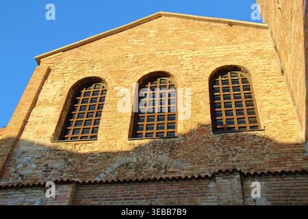 Basilica Sant'Eufemia in  Grado, an old town located on a peninsula in Northeast Italy, on the edge of the Venetian lagoon. Europe. Stock Photo