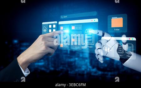 Artificial intelligence supports file organization and project folder management for improved structure and workflow Parse Stock Photo
