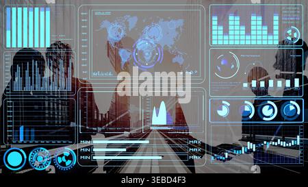 Data analytics and big data strategy for real-time analytics, predictive data modeling, business intelligence analytics, and data-driven decision Stock Photo