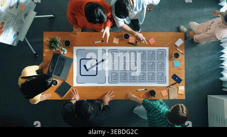 Task management concept illustrating digital checklist, document organization, and workflow tracking for project planning and productivity. Parse Stock Photo