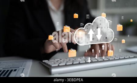Cloud computing enables digital growth with secure data storage, scalable infrastructure, and strategic cloud-based business solutions. Latch Stock Photo