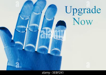 Conceptual image representing “Upgrade Now”, symbolizing improvement, progress, and transition to premium features or advanced technology. The visual Stock Photo
