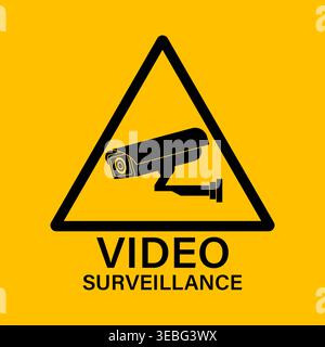 CCTV Security Camera or Surveillance Camera Icon Symbol. Vector Illustration. Stock Vector