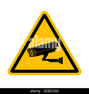 CCTV Security Camera or Surveillance Camera Icon Symbol. Vector Illustration. Stock Vector