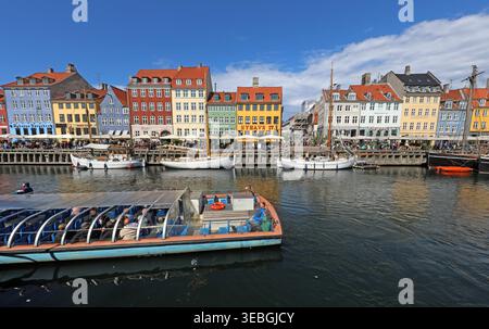 south side of the canal near the Kongens Nytorv end, looking east, England, UK. Stock Photo