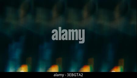 Futuristic blur flare light leak color flash beam Stock Photo