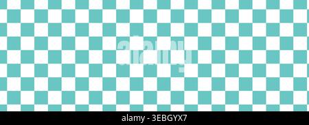 Checkerboard background, pattern grid. Retro psychedelic checkered wallpaper. Wavy groovy chessboard surface. Distorted geometric grid. Vector illustration Stock Vector