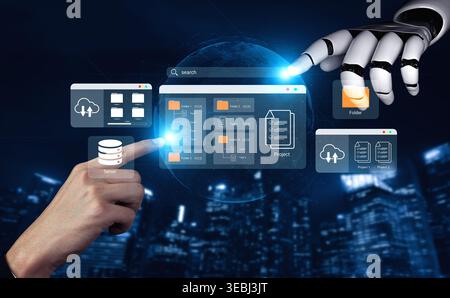 Artificial intelligence supports file organization and project folder management for improved structure and workflow Parse Stock Photo
