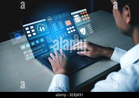 Digital file management system improves collaboration, enhances workflow, and supports secure cloud storage Parse Stock Photo