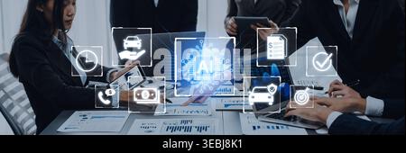 Artificial intelligence automates customer services across finance, insurance and mobility with faster processing and decision support. Corpus Stock Photo