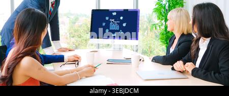 Cost reduction, cost saving concept shown on computer screen brisk, corporate business efficiently save cost and company resources by reduction of Stock Photo