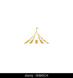 tent letter a logo design vector Stock Vector