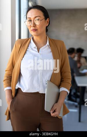 Software engineer using laptop computer with global network connection, Technology, innovation Stock Photo