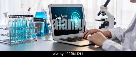 Backup Storage Data Internet Technology Business concept. Database storage cloud technology file data transfer sharing, cyber, big data information Stock Photo